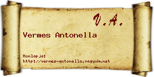 Vermes Antonella névjegykártya